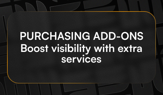 Vendor – How to purchase add-ons