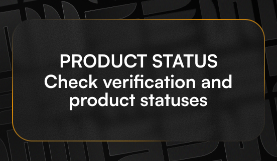 Vendor – Product verification and status types
