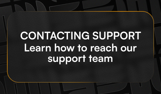 User – How to contact support