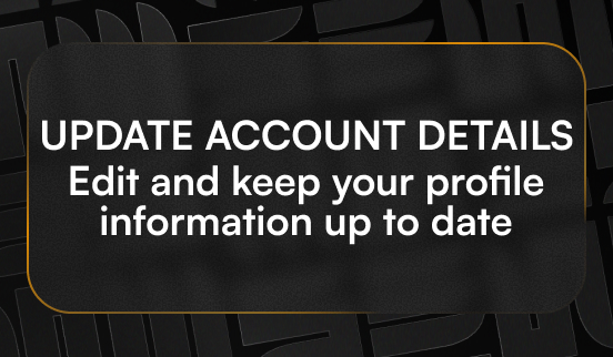 User – Updating account details