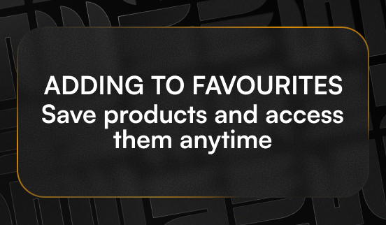 User – Adding product to favourites