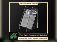 Poker Discard Holder — transparent acrylic trays for poker and blackjack tables