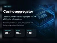 Casino aggregator and API platform for online casinos
