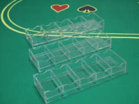 Casino Chip & Poker Chip Accessories — chip trays, racks, carry cases
