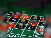 Casino Table Mat — non-woven poker table mat with custom printing