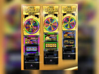 Cubex Ultimate — slot cabinet with 24-inch monitor and Radiant Reels
