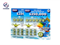 Secure Instant Lottery Tickets — physical scratchcards with anti-counterfeit features